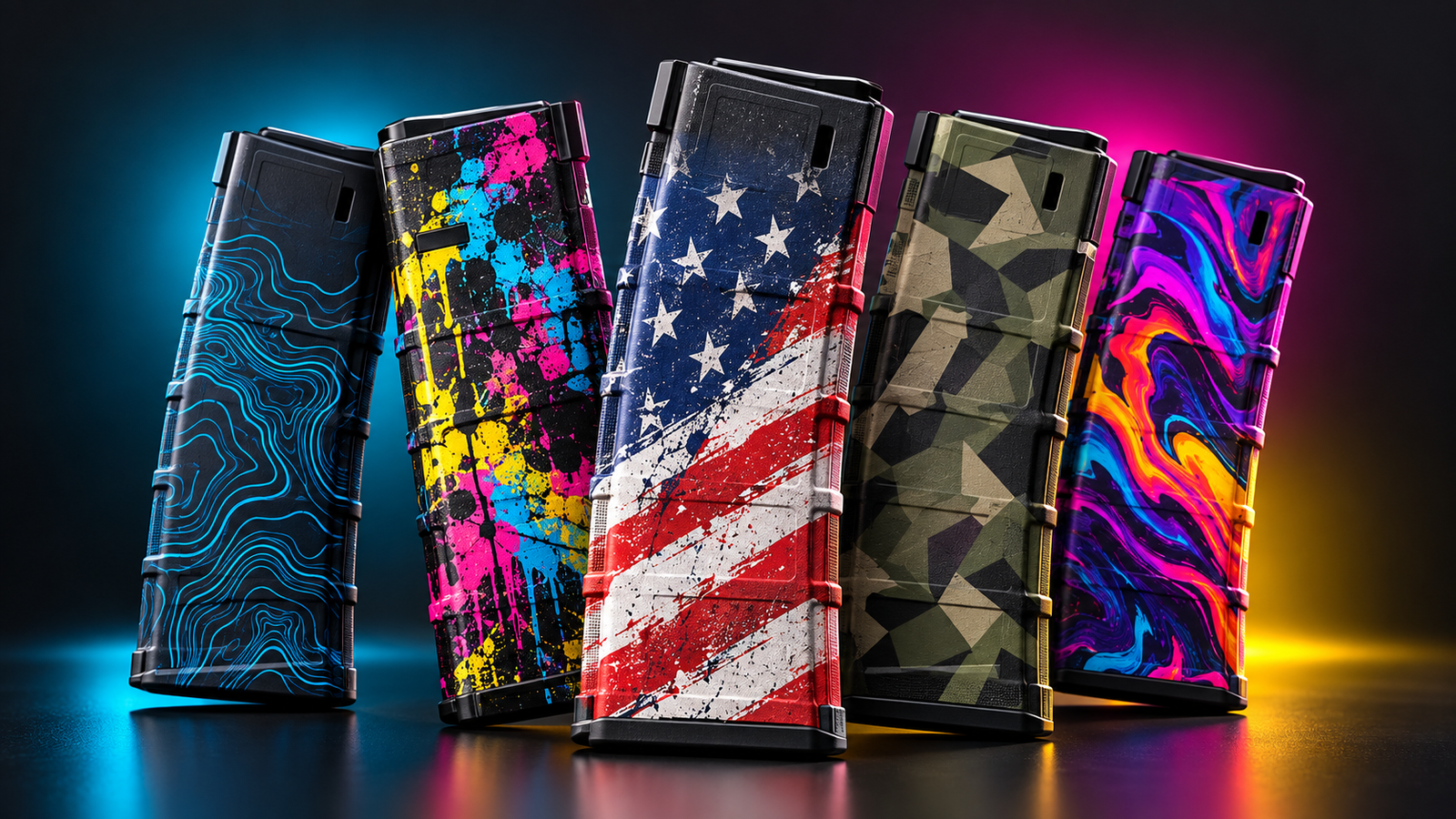 Collection of custom full color printed magazines